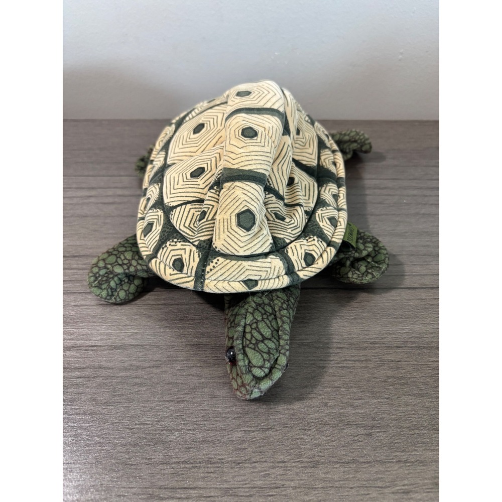 Folkmanis Retractable Flat Tortoise Animal Hand Puppet